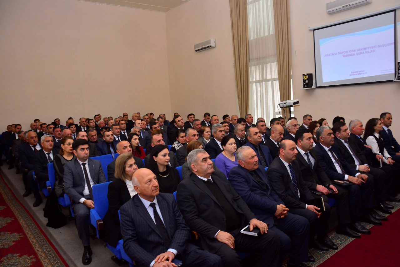 Ağstafada Şuranın növbəti iclası keçirildi - FOTOLAR